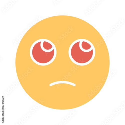 Face with Rolling Eyes Vector Icon