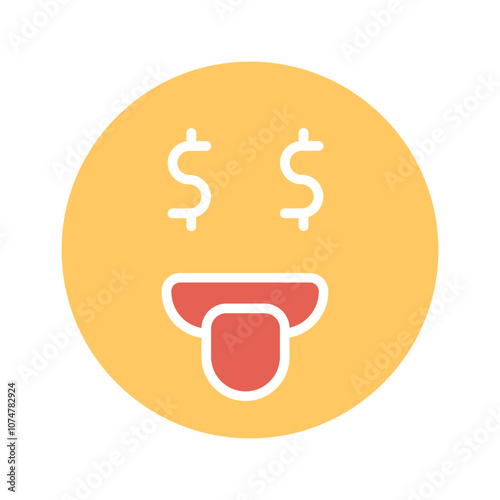Money-Mouth Face Vector Icon