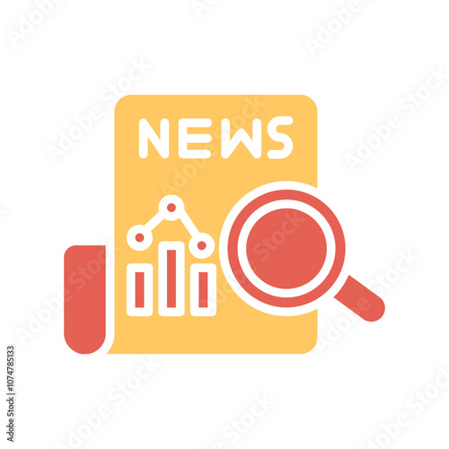News Analysis Vector Icon