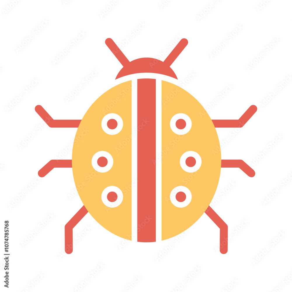 Lady Beetle Vector Icon Lady Beetle Vector Icon