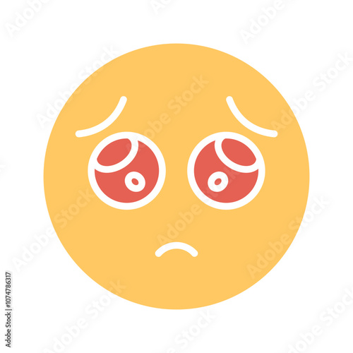 Pleading Face Vector Icon