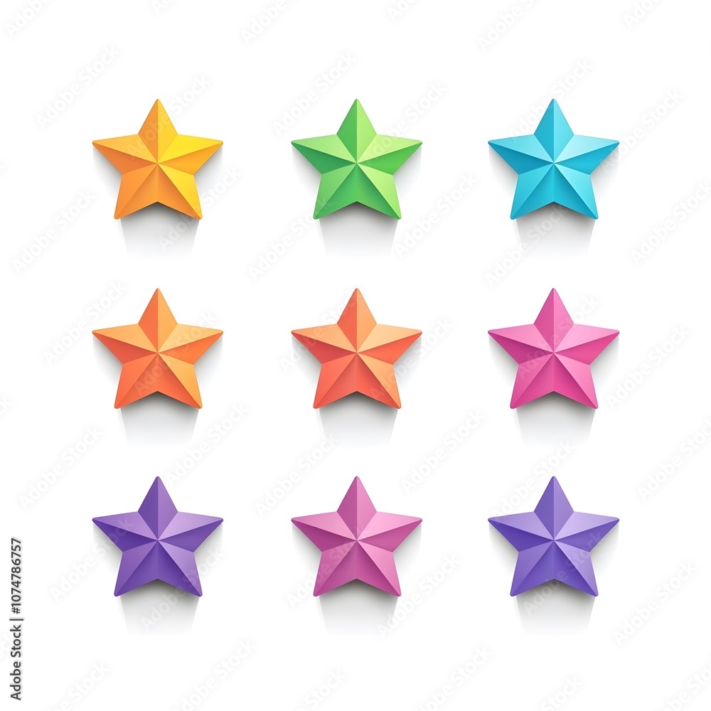 Some Colorful Star Graphic Icon logo Symbol Some Colorful Star Graphic Icon logo Symbol