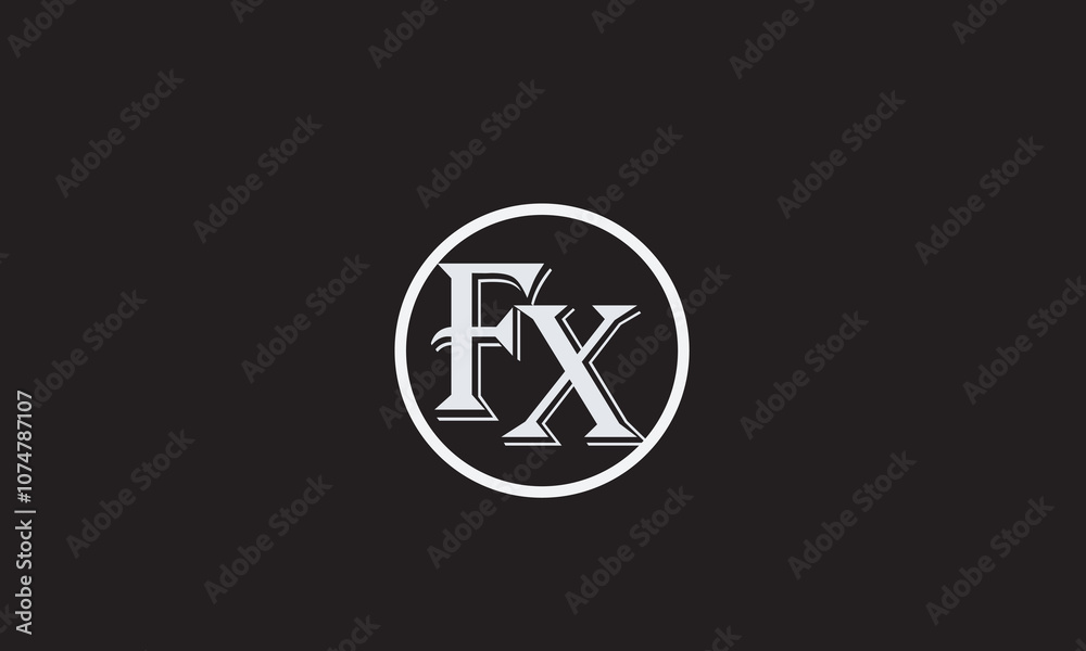 FX, XF , F , X , Abstract Letters Logo Monogram FX, XF , F , X , Abstract Letters Logo Monogram