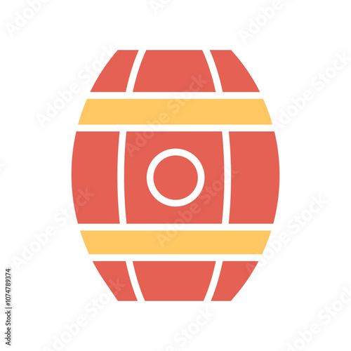 Wine Barrels Vector Icon