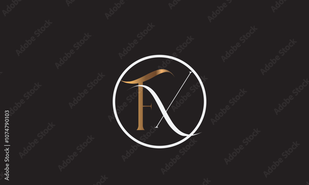 FX, XF , F , X , Abstract Letters Logo Monogram FX, XF , F , X , Abstract Letters Logo Monogram