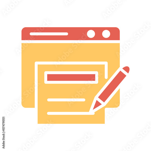 News Blog Vector Icon