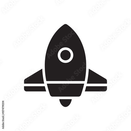 Rocket icon. Simple vector sign.