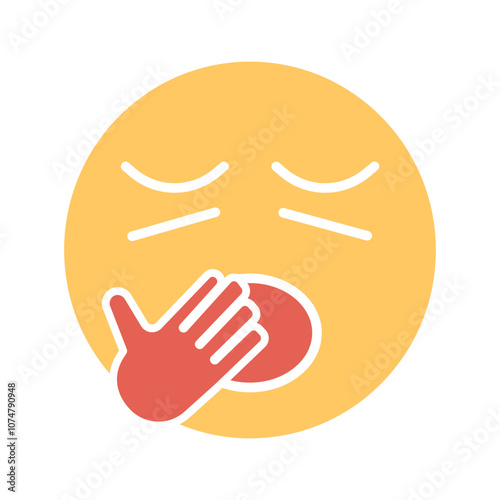 Yawning Face Vector Icon