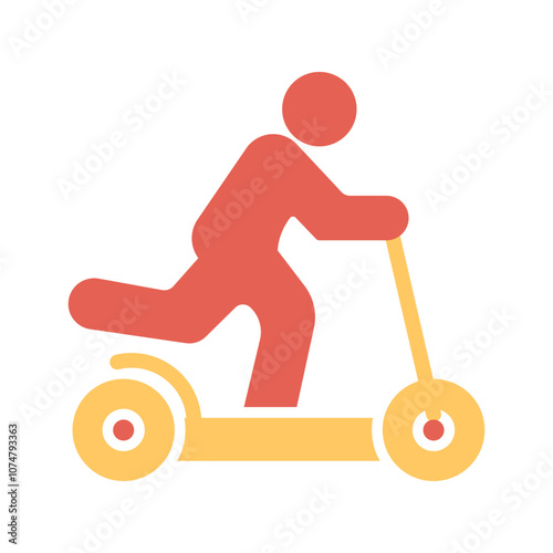 Kick Scooter Vector Icon