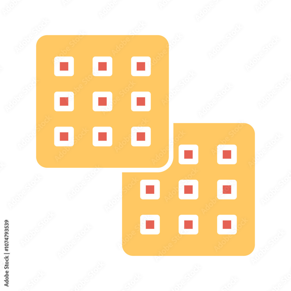 Waffle Vector Icon Waffle Vector Icon