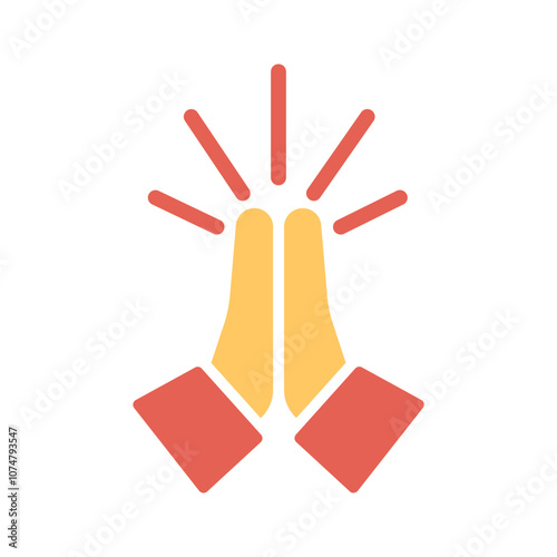 Folded Hands Vector Icon
