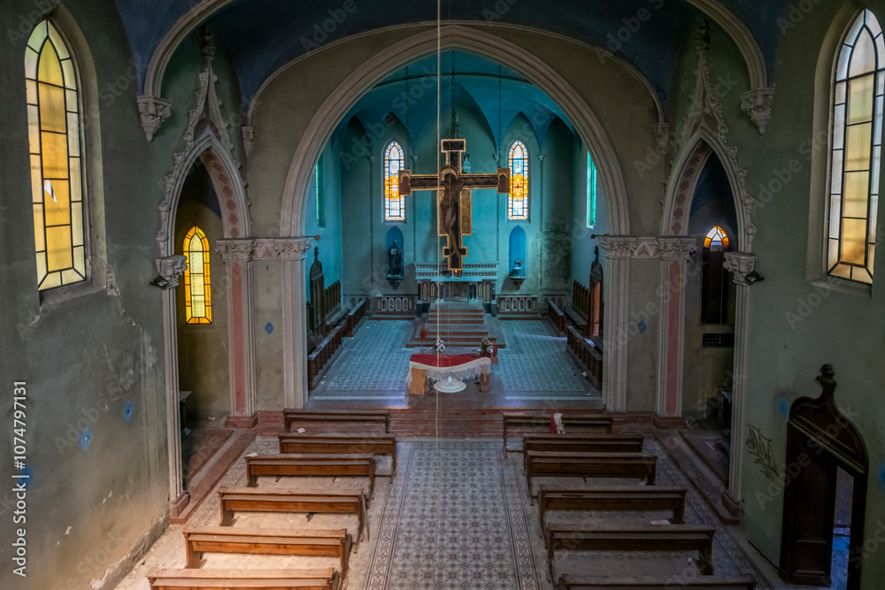 Obraz premium Haunted Seminary with the Blue Chapel: An Italian Ghost Story