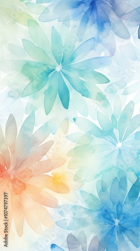 Snowflake pattern seamless abstract nature plant.