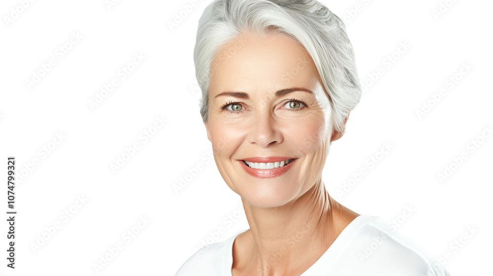 Smiling middle-aged woman on transparent background PNG.
Smiling middle-aged woman on transparent background PNG.