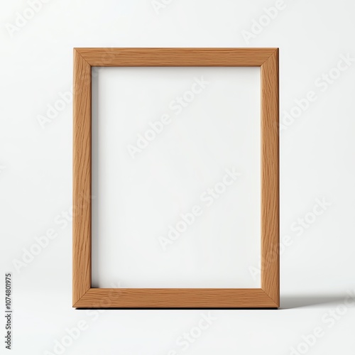 Minimalist wooden frame ready for artwork or photographs, showcasing elegance and simplicity in design.