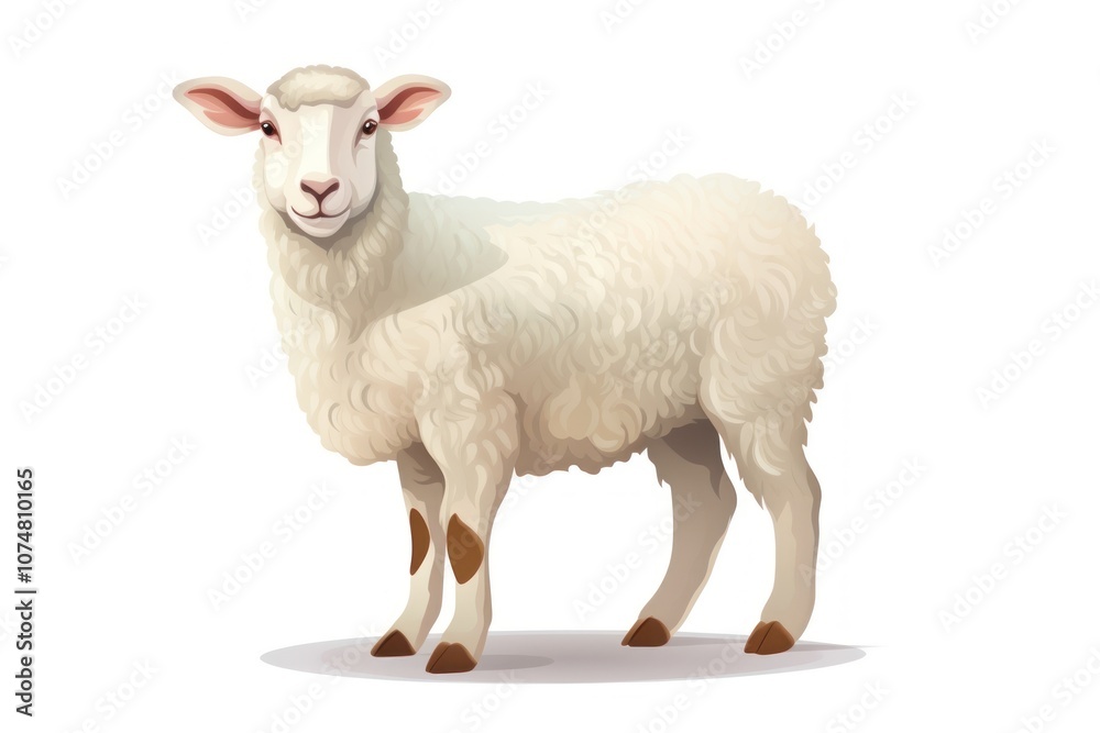 Obraz premium Lamb livestock animal mammal.