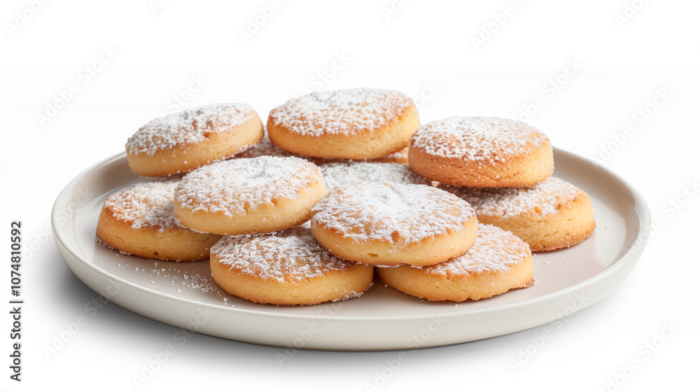 Polvorones - Spanish Almond Shortbread Cookies with Powdered Sugar Polvorones - Spanish Almond Shortbread Cookies with Powdered Sugar