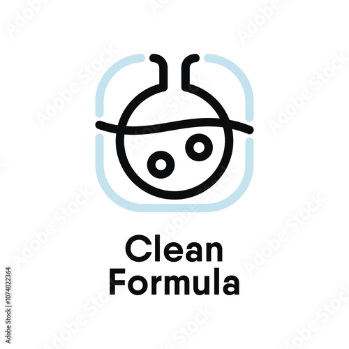 Clean Fornula vector information sign