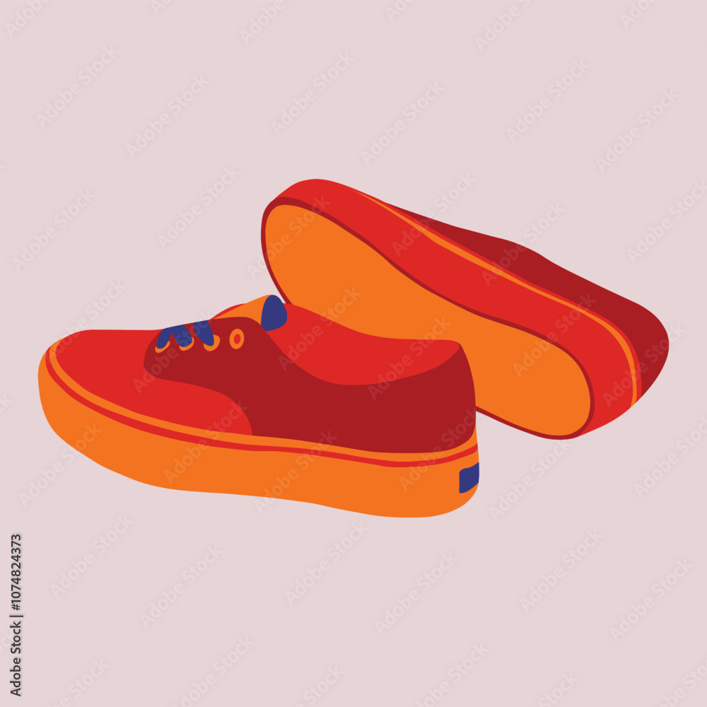 Vector illustration of sneakers Vector illustration of sneakers