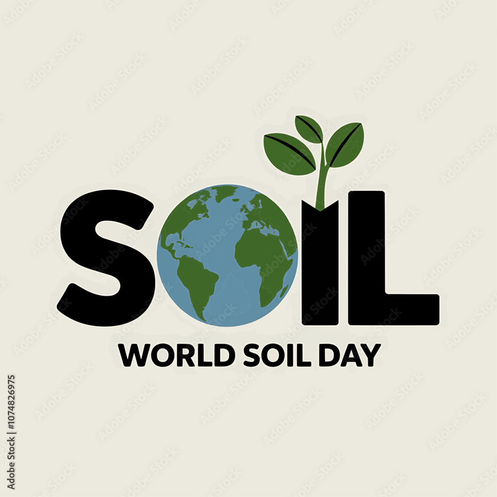 World Soil Day Soil and Earth Globe Vector Promoting Environmental Awareness and Soil Conservation World Soil Day Soil and Earth Globe Vector Promoting Environmental Awareness and Soil Conservation