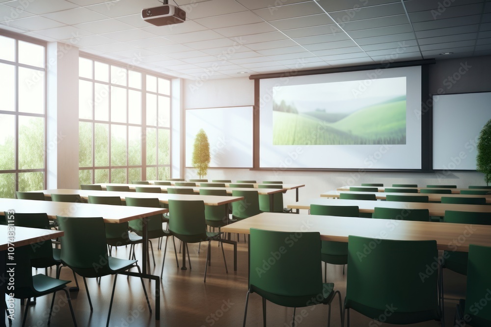 Classroom chair architecture university.
