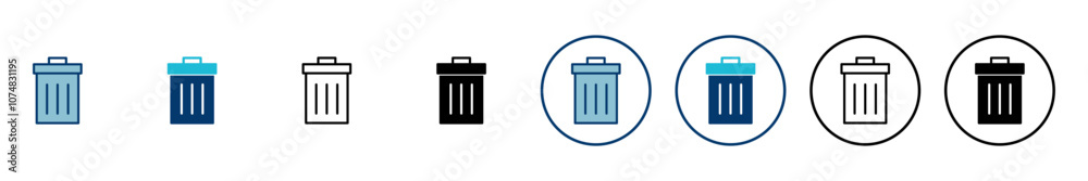 Trash icon vector isolated on white background. trash can icon. Delete icon vector Trash icon vector isolated on white background. trash can icon. Delete icon vector