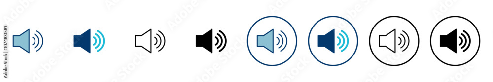 Speaker icon vector isolated on white background. Volume icon. Loudspeaker icon vector. Audio. Sound Speaker icon vector isolated on white background. Volume icon. Loudspeaker icon vector. Audio. Sound