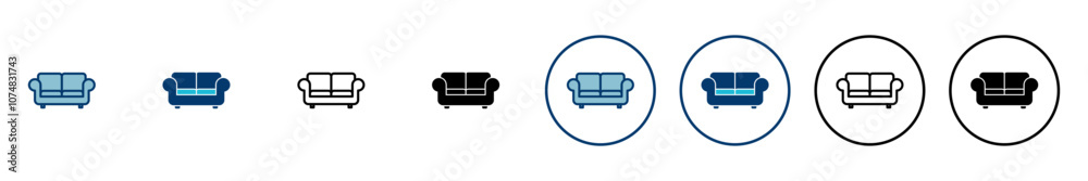 Sofa icon vector isolated on white background. sofa icon illustration. furniture Sofa icon vector isolated on white background. sofa icon illustration. furniture