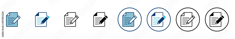 Note icon vector isolated on white background. Taking note icon vector. Edit line icon. Document write. Content writing Note icon vector isolated on white background. Taking note icon vector. Edit line icon. Document write. Content writing