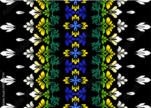 
Ikat floral paisley embroidery ethnic traditional pattern 
Geometric ethnic floral pattern Ikat seamless pattern
Thai silk embroidery design for decorative home carpet curtain pillow Indian,Morco