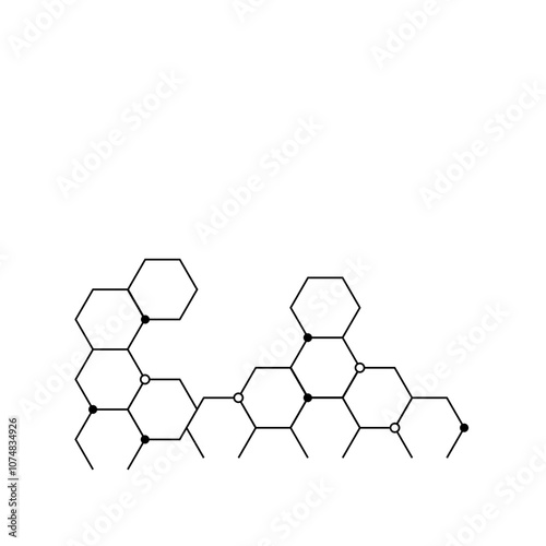 Technology Hexagonal Footer