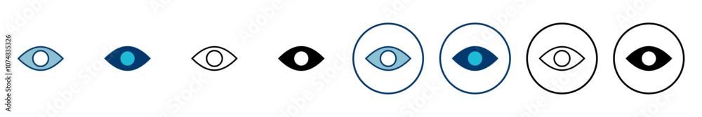 Eye icon vector isolated on white background. Look and Vision icon. Eye vector icon Eye icon vector isolated on white background. Look and Vision icon. Eye vector icon