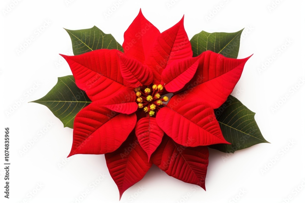 Christmas Poinsettias flower petal plant. Christmas Poinsettias flower petal plant.