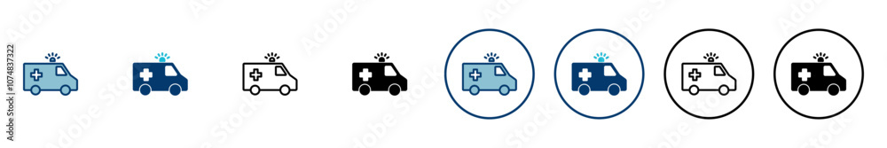 Ambulance Icon vector isolated on white background. Ambulance Icon Design. ambulance truck icon vector Ambulance Icon vector isolated on white background. Ambulance Icon Design. ambulance truck icon vector