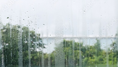 Wallpaper Mural Tranquil Symphony Raindrops Dancing on Glass Torontodigital.ca