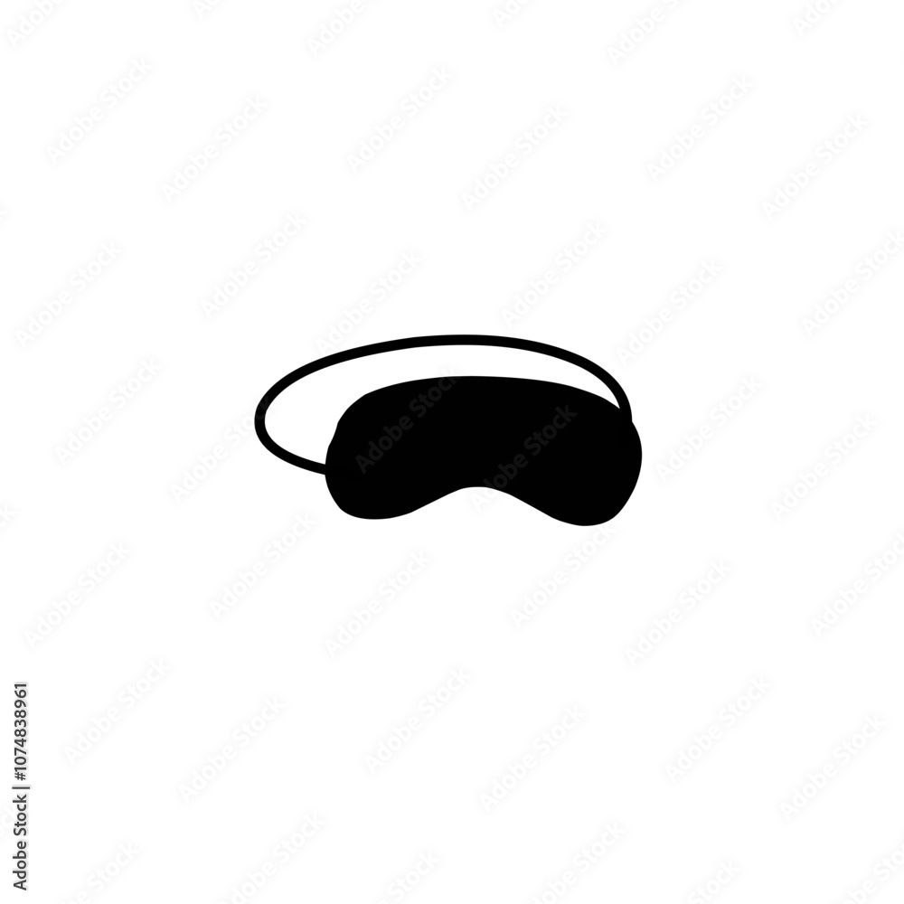 Eye sleep mask silhouette Eye sleep mask silhouette