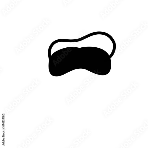 Eye sleep mask silhouette