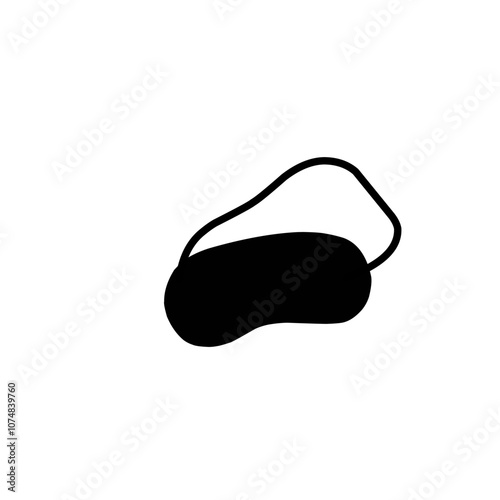 Eye sleep mask silhouette