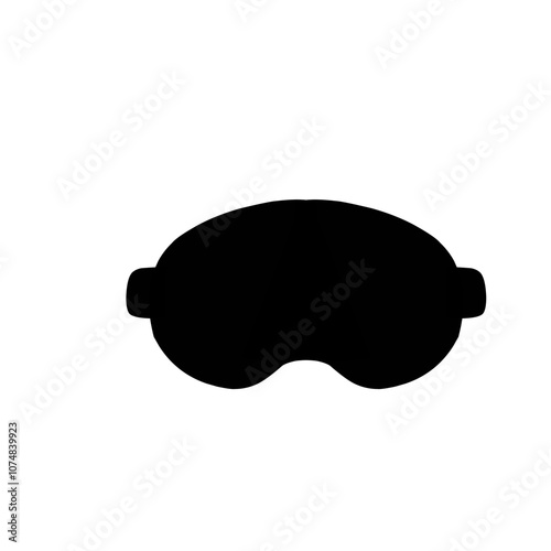 Eye sleep mask silhouette