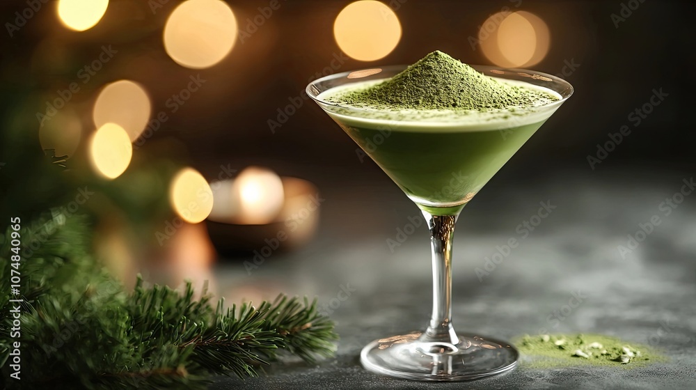 Matcha martini Japanese cocktail Matcha martini Japanese cocktail