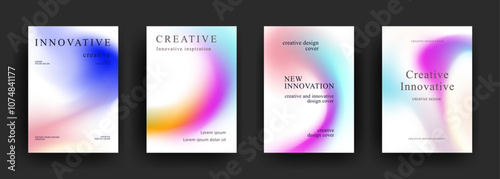 Abstract gradient poster template. Modern Covers Design. fluid gradient background design. Trendy front page design for Banner, Poster, Flyer, Invitation and Annual Report