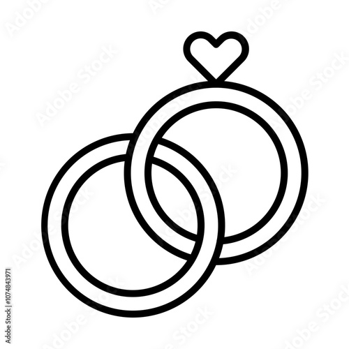Rings line icon