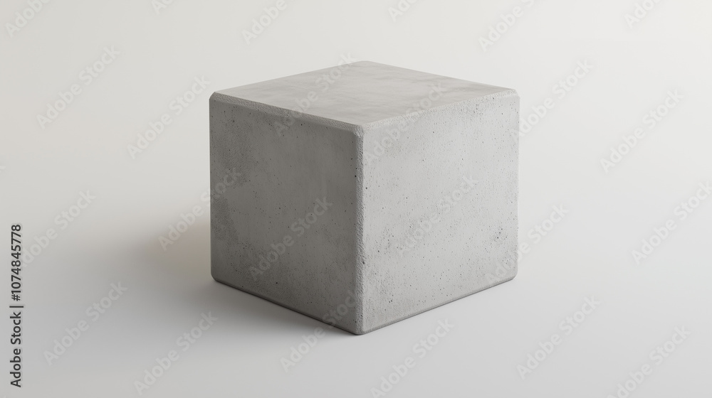 One cubic meter - 1m3 of concrete block One cubic meter - 1m3 of concrete block