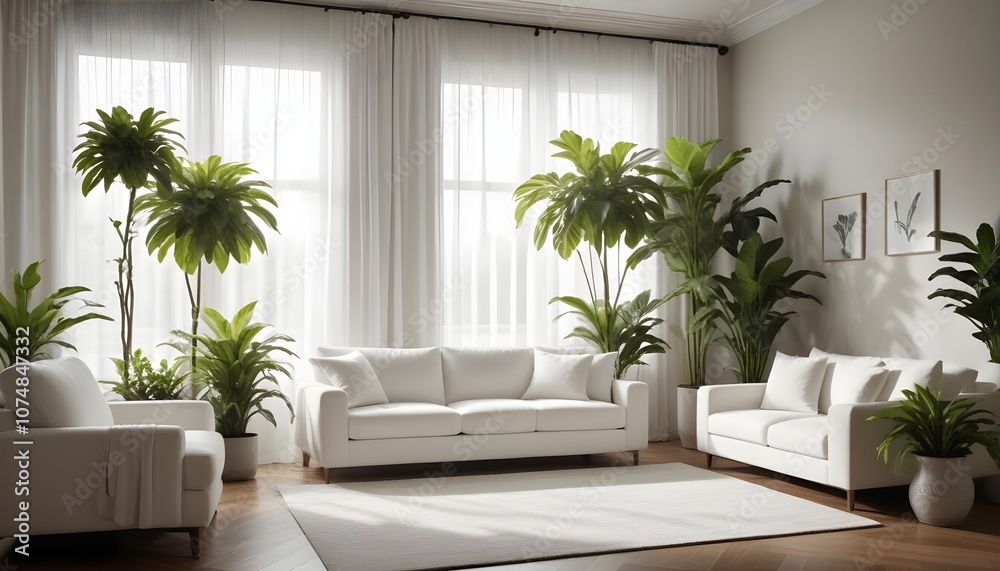 Photo modern style interior room 3d illustration Photo modern style interior room 3d illustration