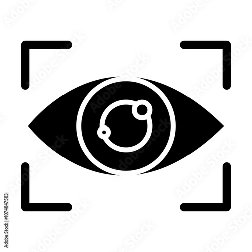 Eye Scan glyph icon