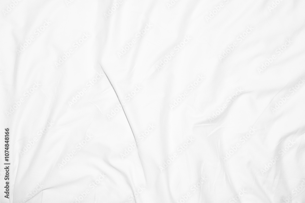 Fototapeta premium Abstract Background on isolated. Abstract white waves. Wave from Curtain. White wave background.