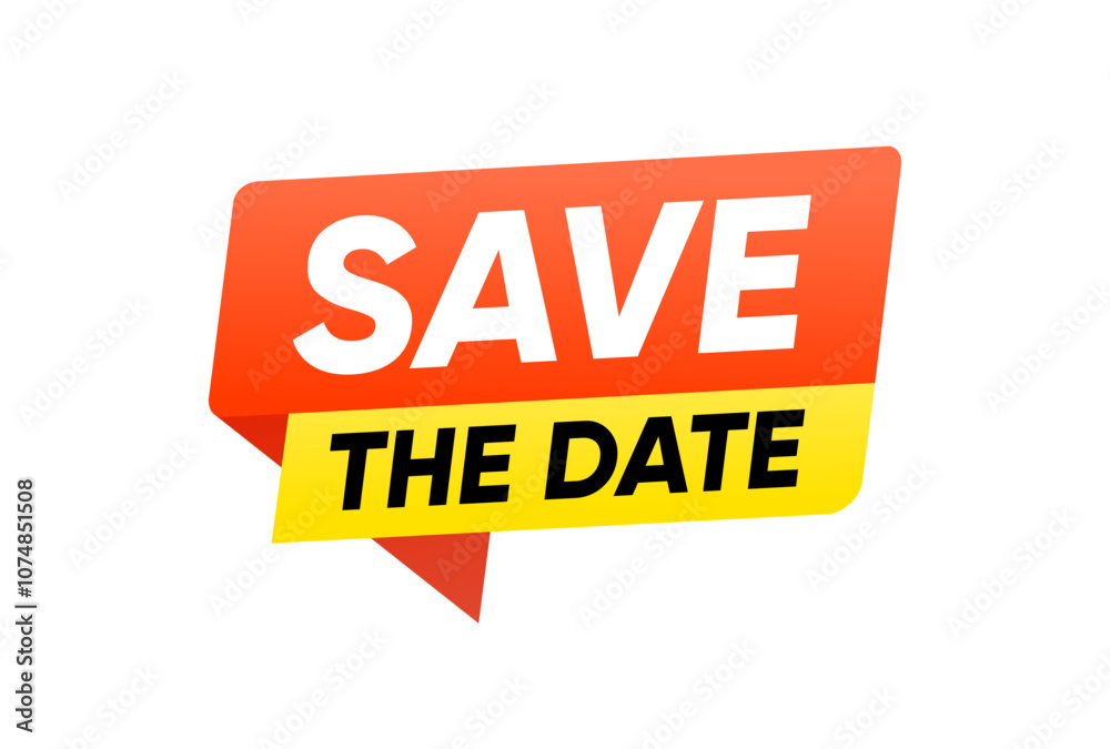 Save the date banner sign vector design
Save the date banner sign vector design