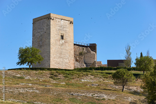 Torre del Homenaje del Castillo fortress of Estepa in the province of Sevilla. Andalusia, Spain. photo