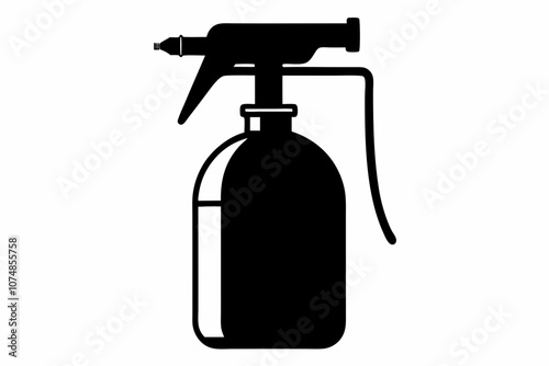 Spray bottle vector icon, Clean spray bottle silhouette, Spray bottle symbol 