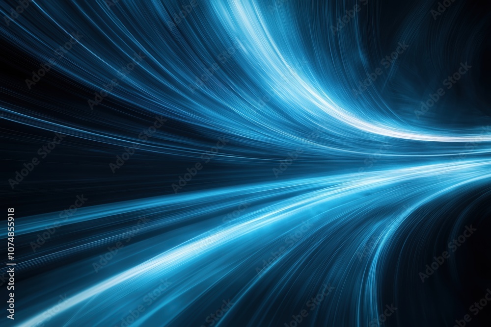 Fototapeta premium Dynamic abstract background with light streaks, conveying speed and movement